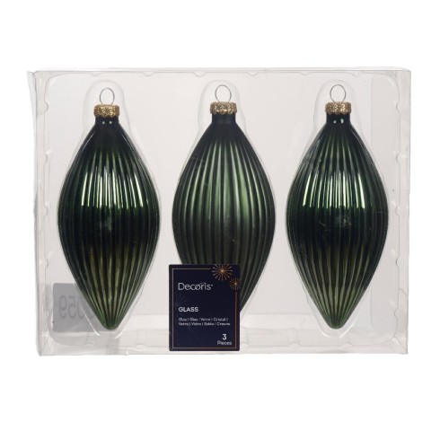 SET 3 PIGNE VETRO D6 H13 LT GR